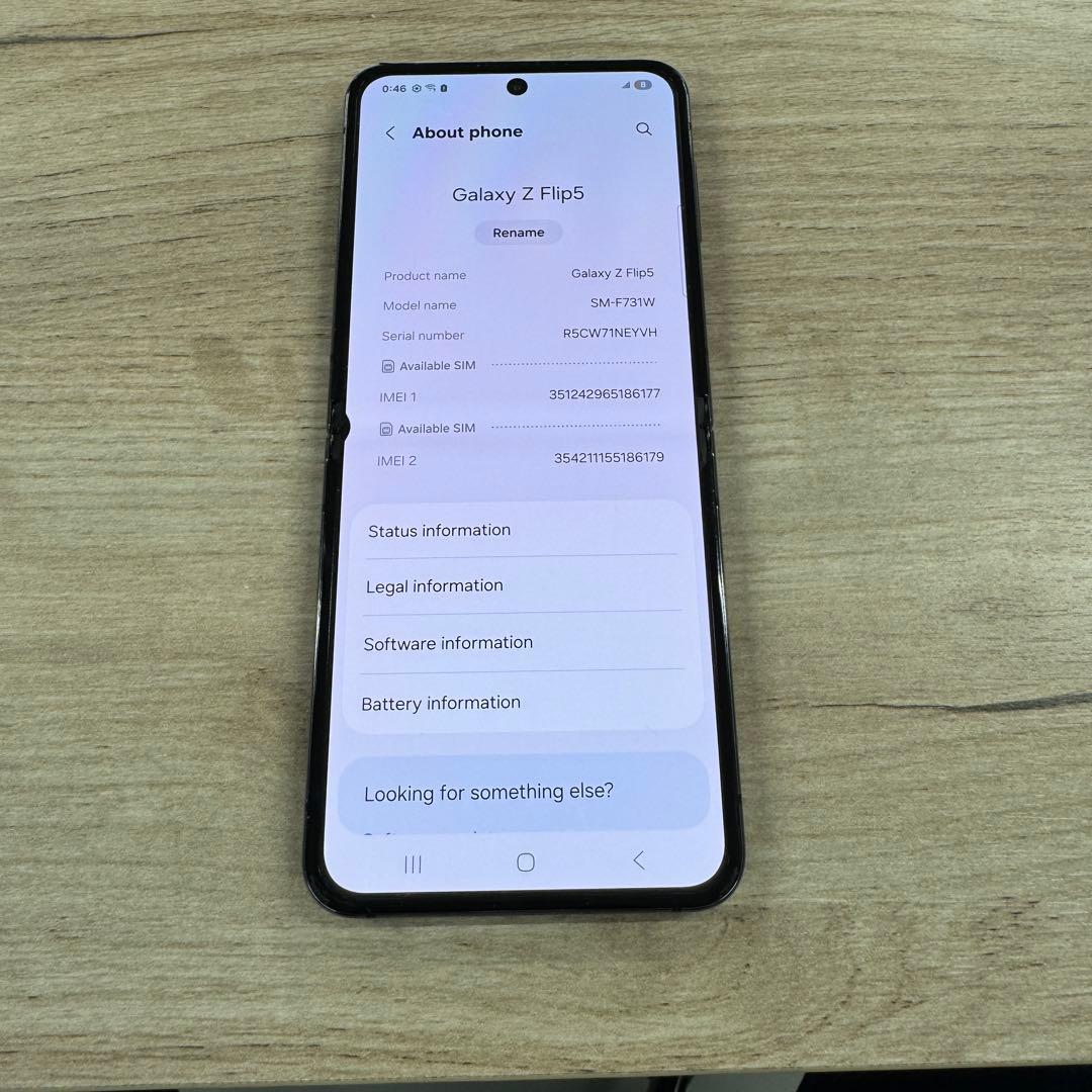 中古品　Android Galaxy Z Flip 5 256gb