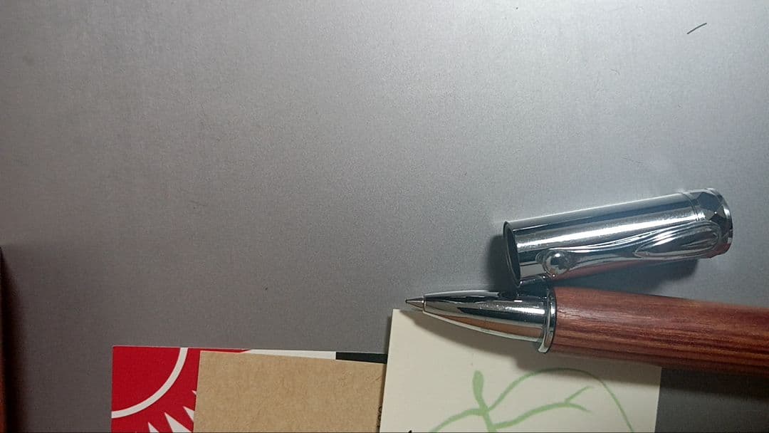 工房楔　ローラーボール　ボールペン　チューリップウッド