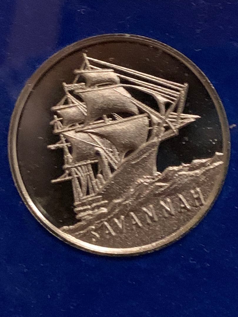 沖縄国際海洋博覧会アメリカ合衆国参加公式の記念メダル　純銀1枚　新品未使用品