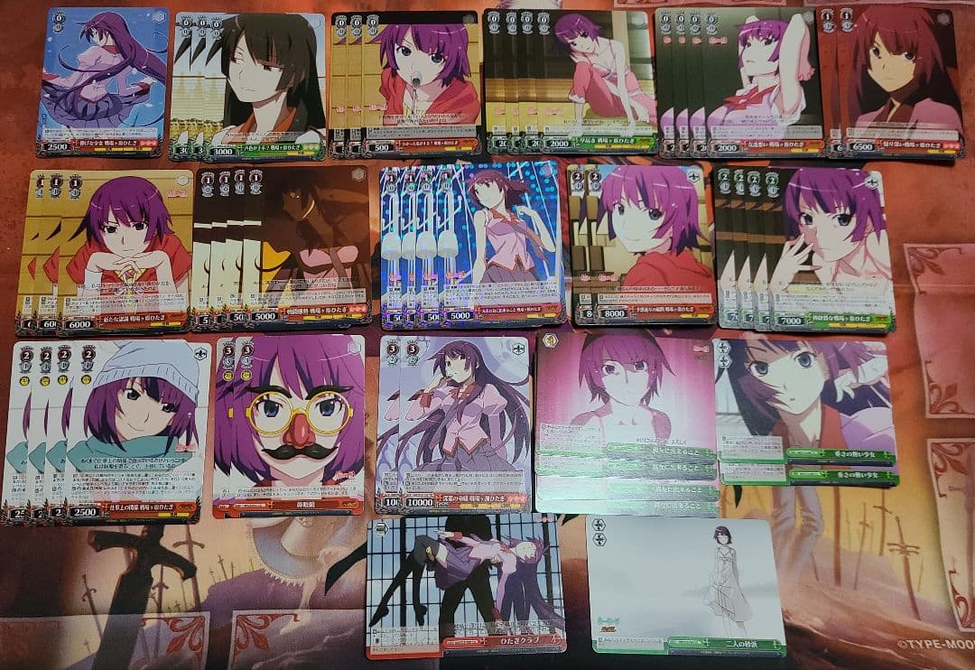 戦場ケ原ひたぎ　キャラ単　デッキ　物語シリーズ　化物語　ヴァイスシュヴァルツ