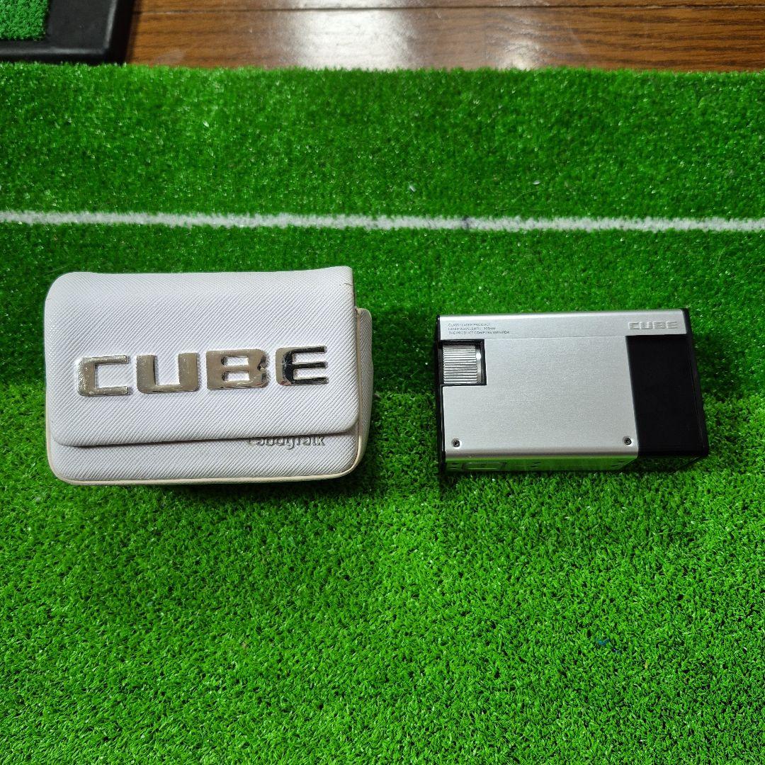 キャディートーク　CUBE ゴルフ用距離計 シルバー ケース付き