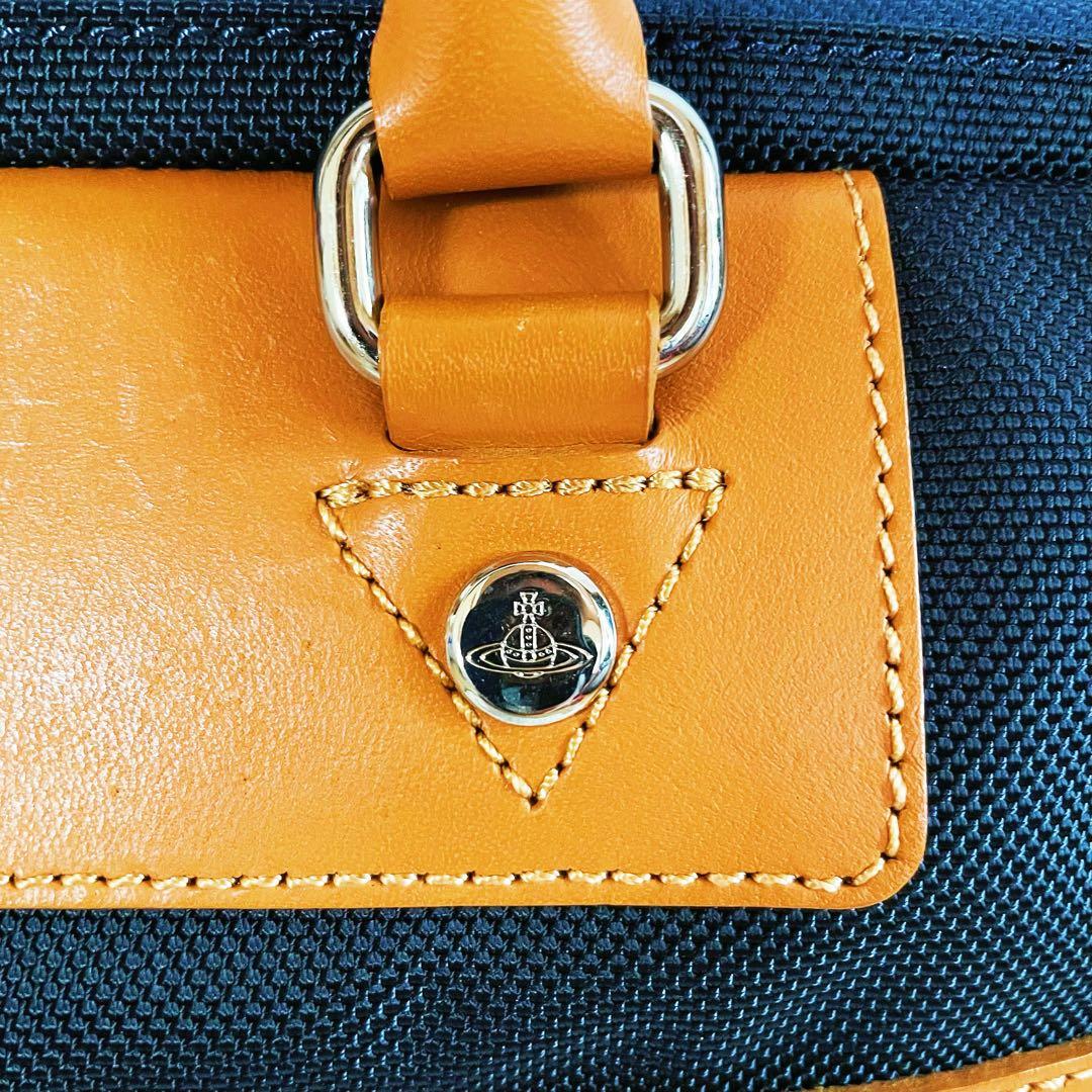 Vivienne Westwood ネイビー ビジネスバッグ