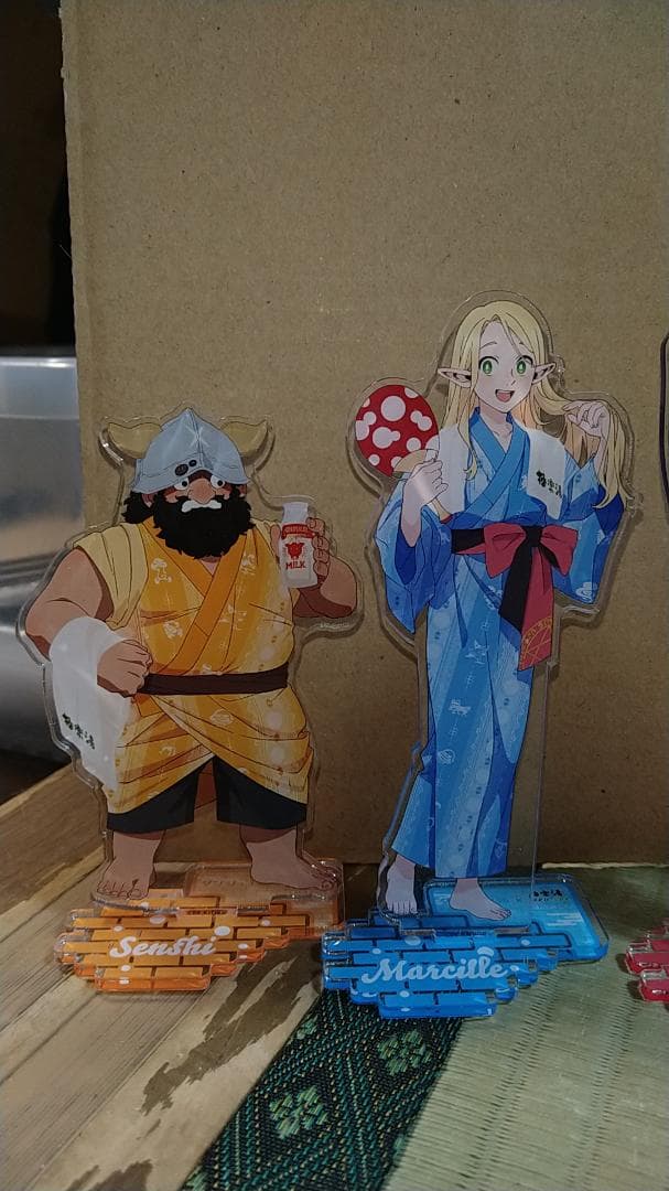 【中古】アクリルスタンド　5体セット ダンジョン飯　極楽湯コラボ