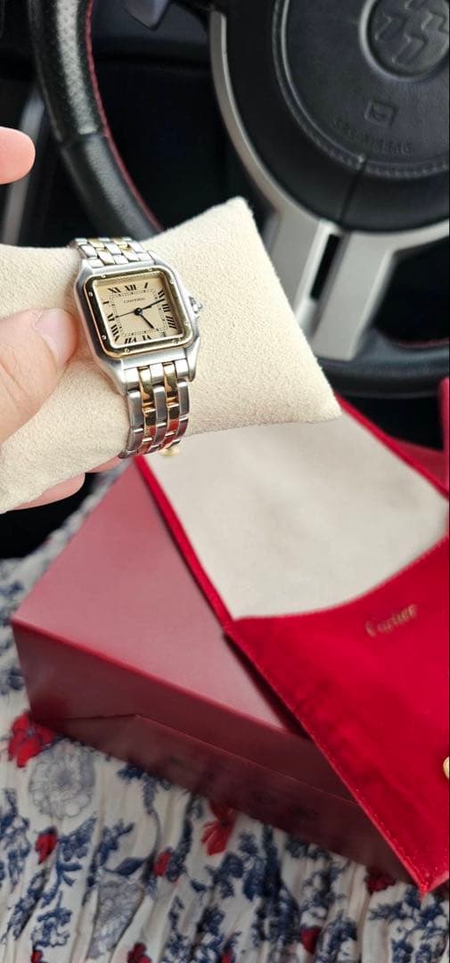 Cartier カルティエ パンテール MM K18 ベルト　1コマ　YG