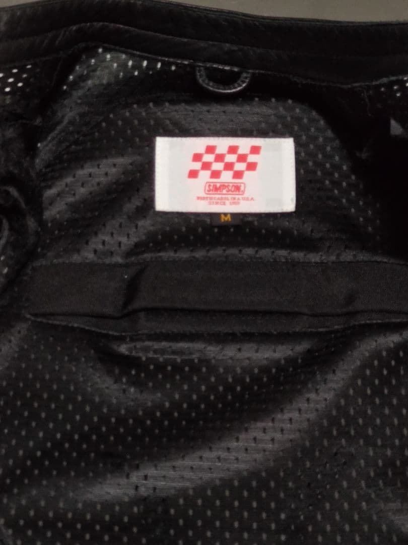 【本皮】SIMPSON シンプソン レザー ライディング ジャケット Mサイズ