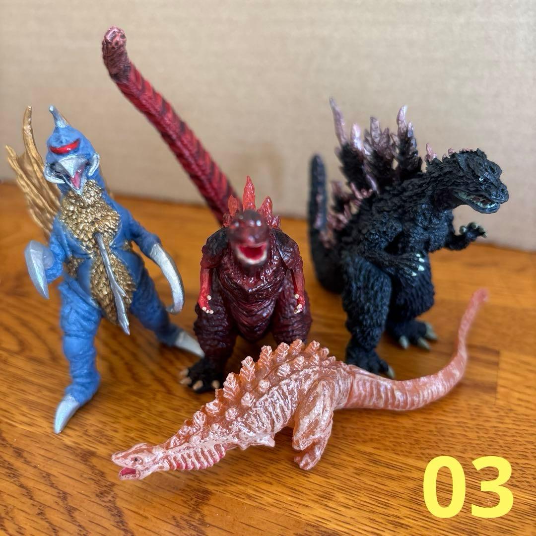 （まとめ売り）ガシャポン ゴジラHG D+ 01〜07 フィギュア28体