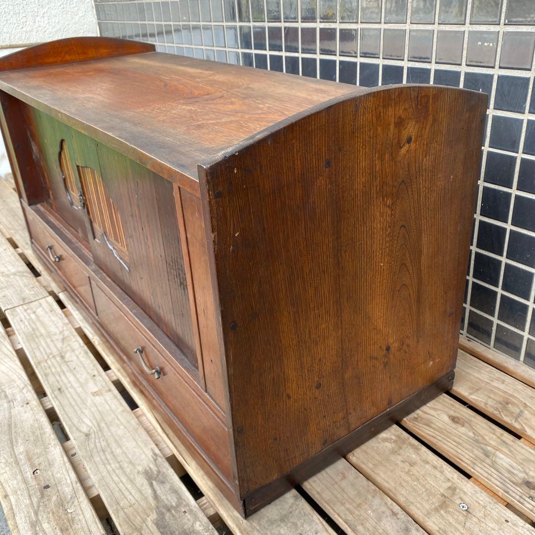 時代物 飾り棚 収納 ローチェスト 古家具 古民家 大正 骨董品 インテリア