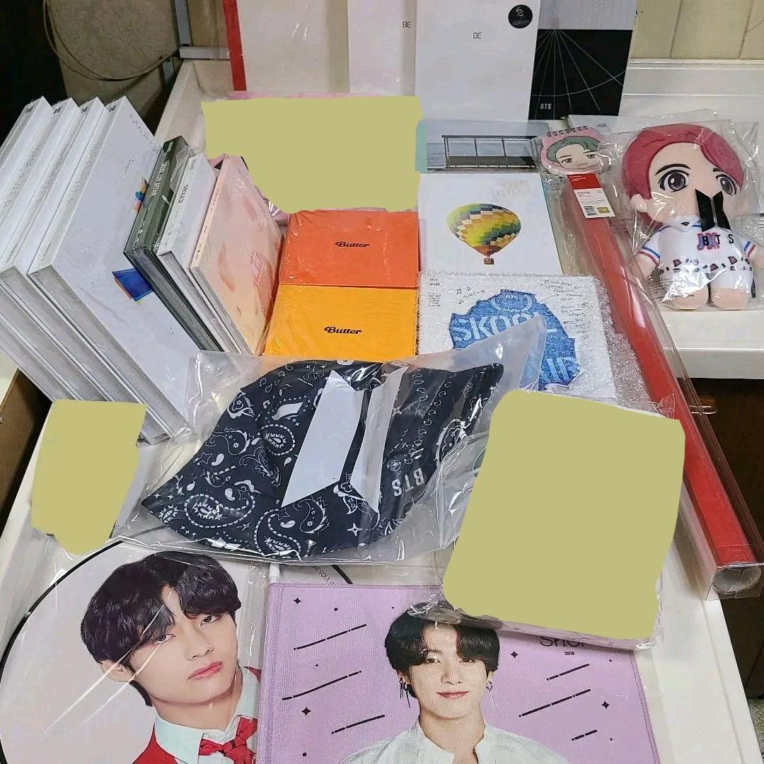 bts アルバムセット LuckyBOX 団扇 フラッグ グクテテ