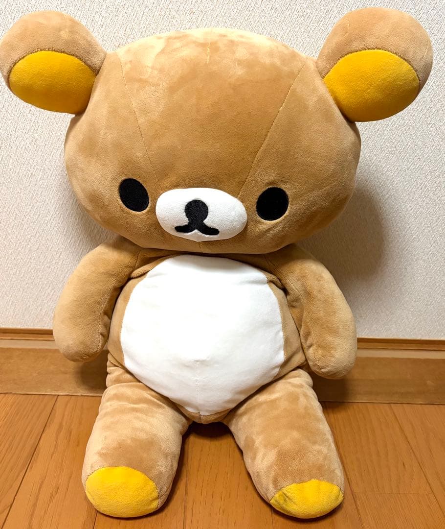 big 大　リラックマ　くったりぬいぐるみ　背中ファスナー付　平成　希少　L