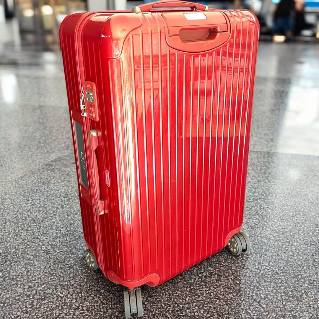 良品 リモワ サルサデラックス レッド 4輪 e-tag 電子タグ 4-5泊