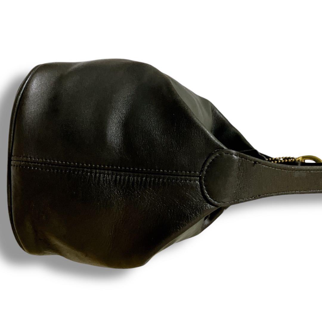 オールドコーチ 良品 ヴィンテージ レザー アクセサリーポーチ ダークブラウン