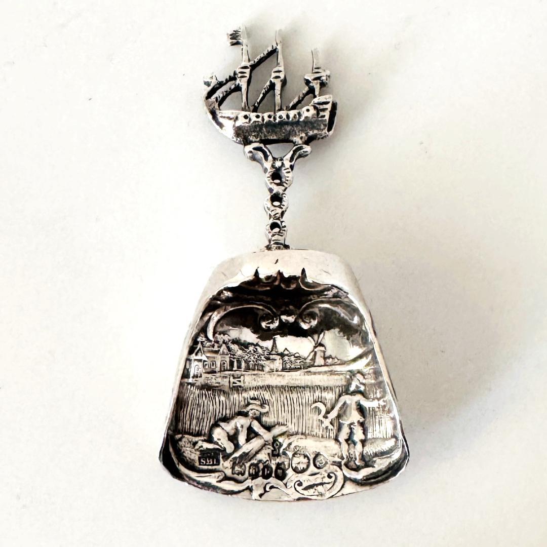 ★1904年代 英国★純銀製/キャディー/スプーン/イギリス/925/ロンドン