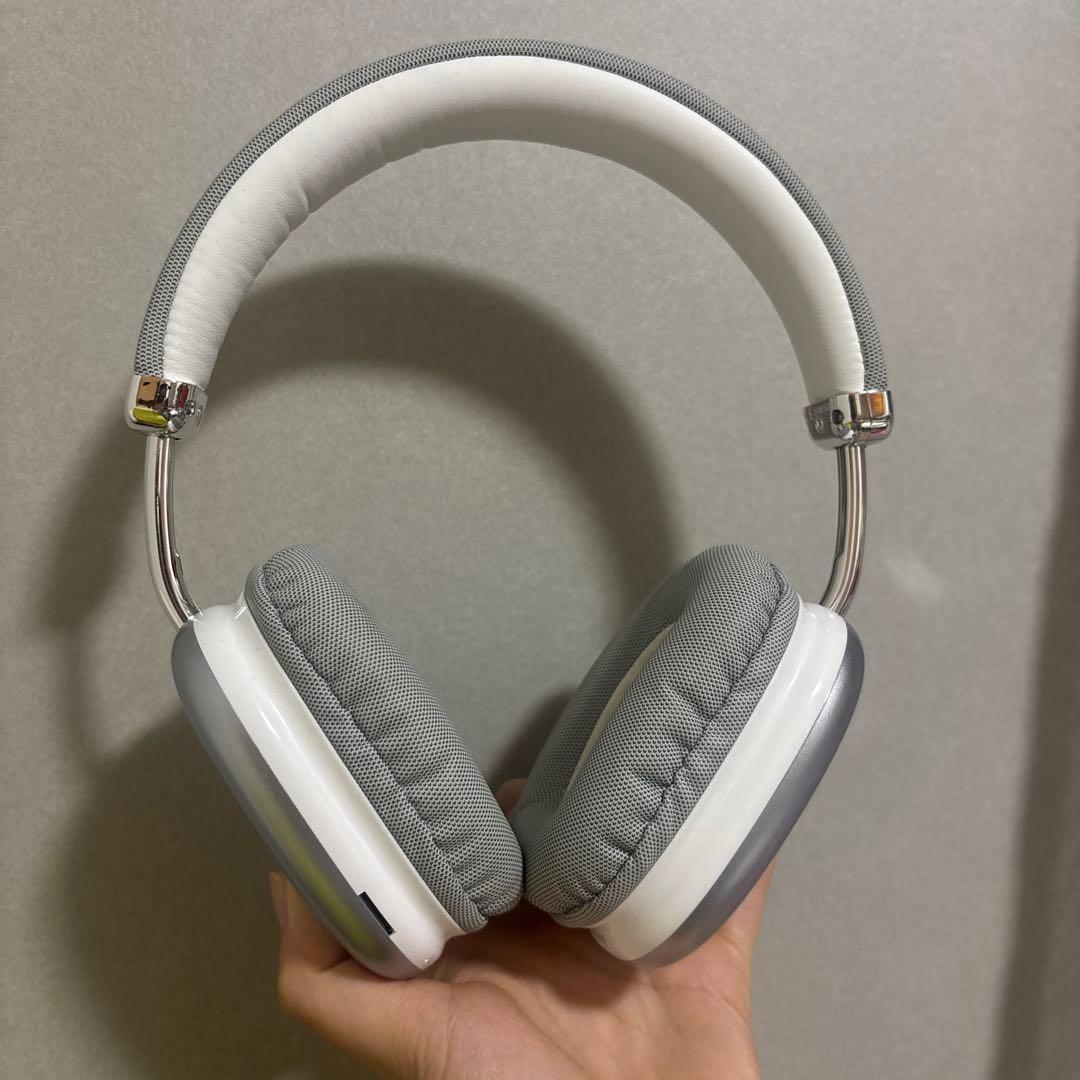 ワイヤレスヘッドホン グレーとホワイト