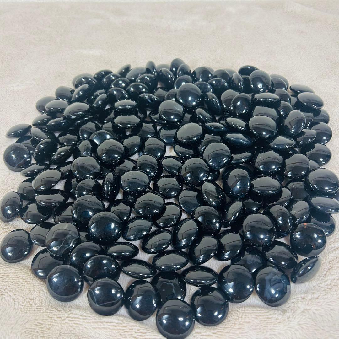 【希少】瑪瑙　めのう　碁石　天然石　白180 黒180