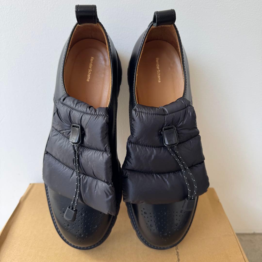 美品 Hender Scheme padded blucher 6 ブラック