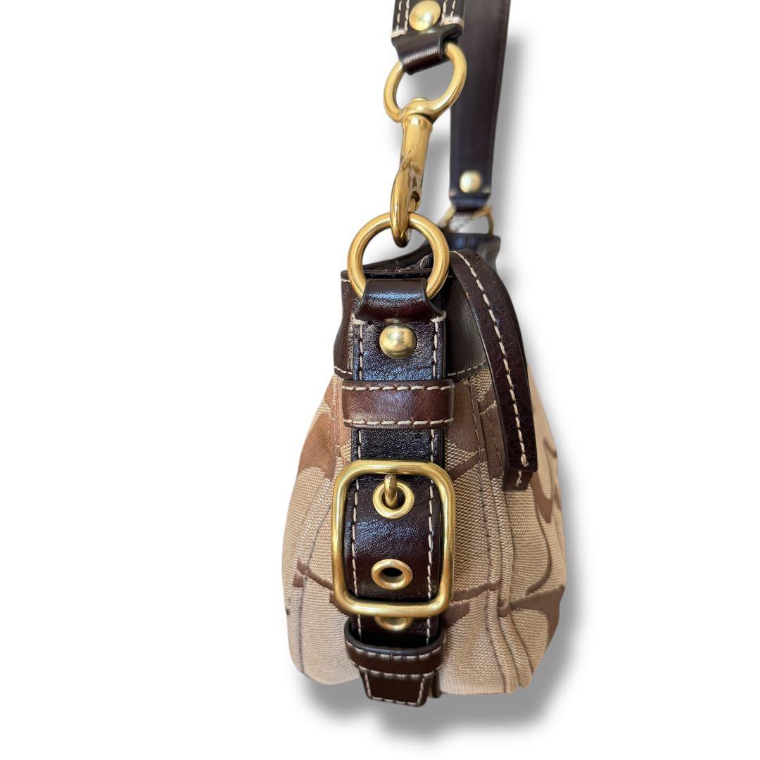 COACH コーチ シグネチャー ワンショルダーバッグ 黒 ブラック