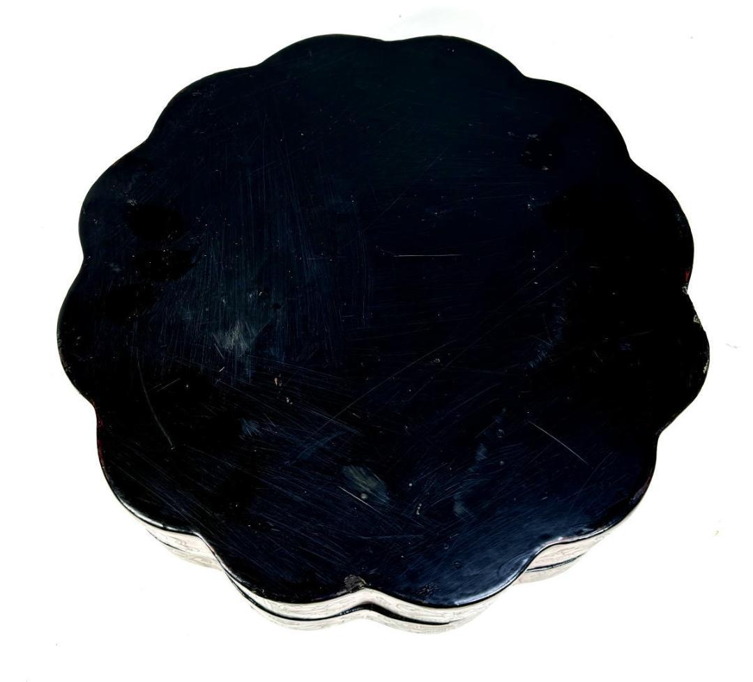 時代物 木製 唐花唐草福壽七宝塗菓子器 唐物喰籠 彩絵 沈金 描金WWWT034