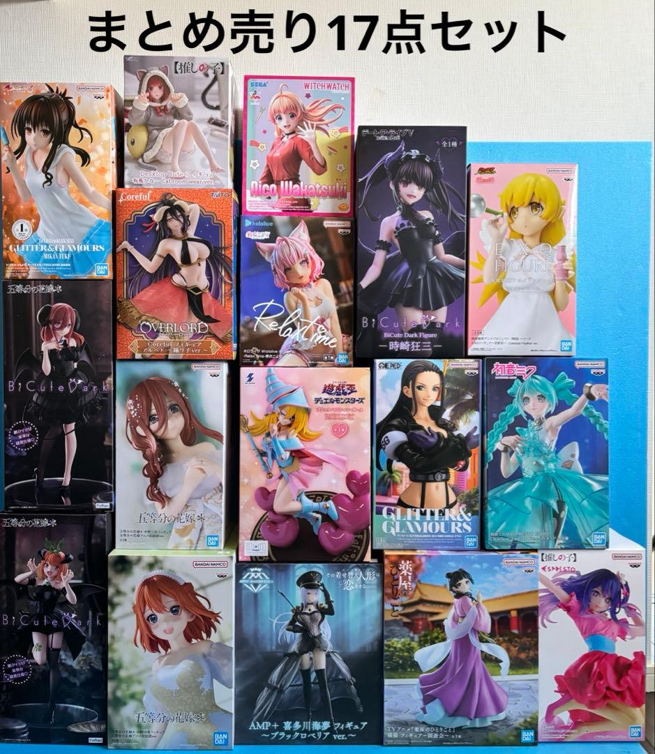 【新品未開封】プライズフィギュア　アニメ美少女キャラクター 17点セット