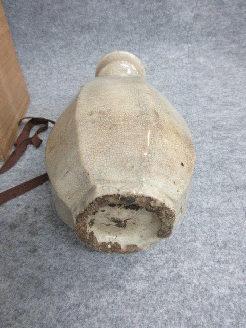 李朝染付青花面取徳利箱附き [B26266]