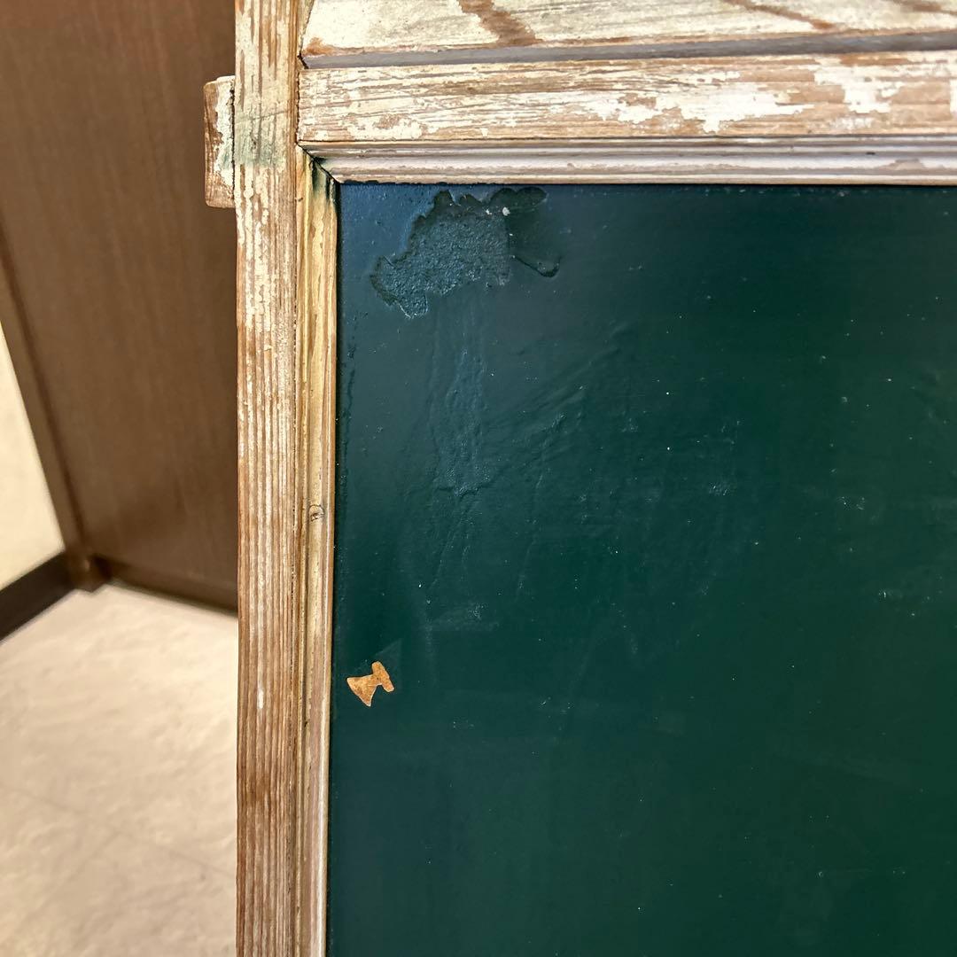 木製シャビーシック黒板　黒板　看板　アンティーク調　店舗用品　業務用