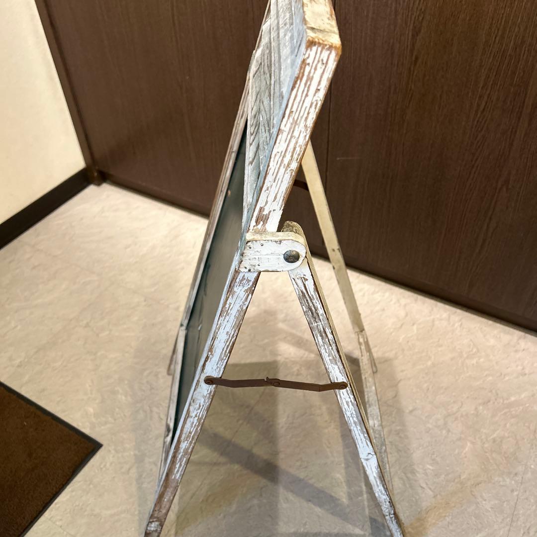 木製シャビーシック黒板　黒板　看板　アンティーク調　店舗用品　業務用