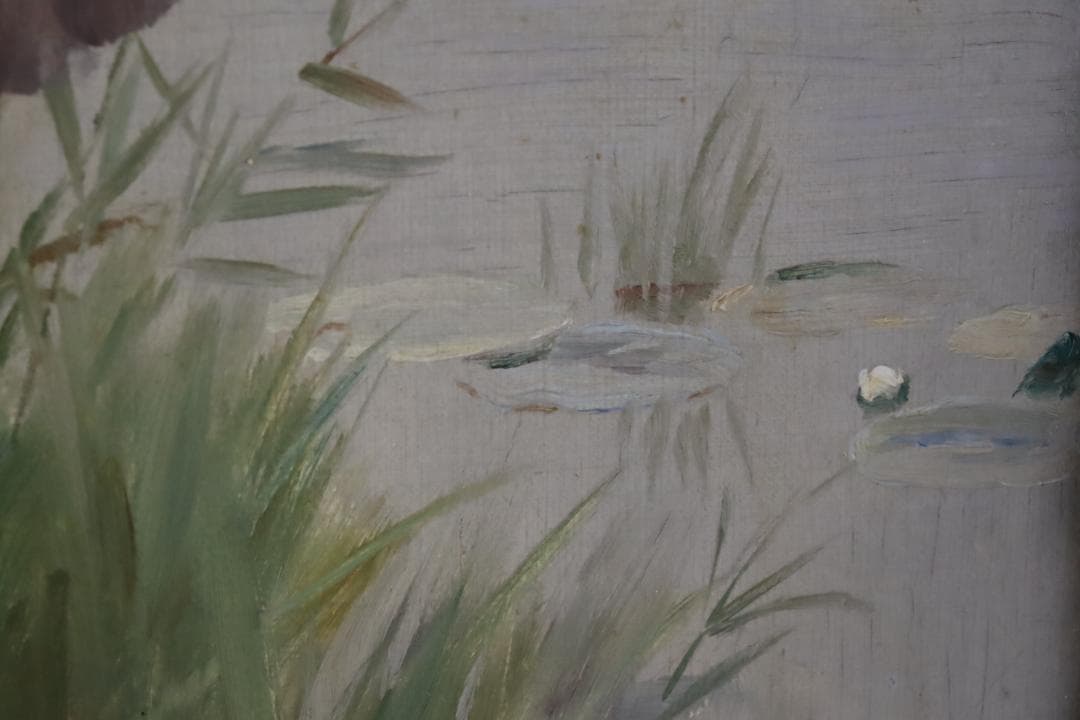 真作保証 西洋美術 ヨーロッパ絵画 「少女と女性」油彩20号 18～19世紀古画