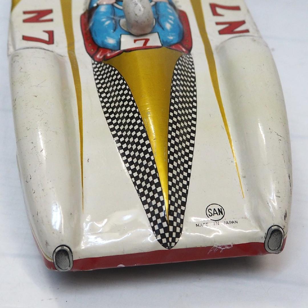 マルサン【メルセデス ベンツ300SLRレースカー】tinブリキtoy箱無car