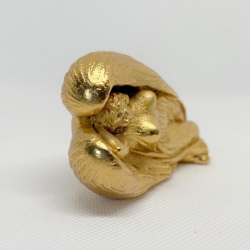 エルンスト・フックス Ernst Fuchs 守護天使 金メッキ鋳造彫刻