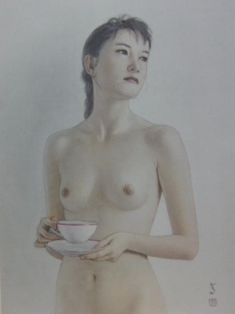 高塚省吾、朝の紅茶、厳選、希少画集画、新品高級額 額装付