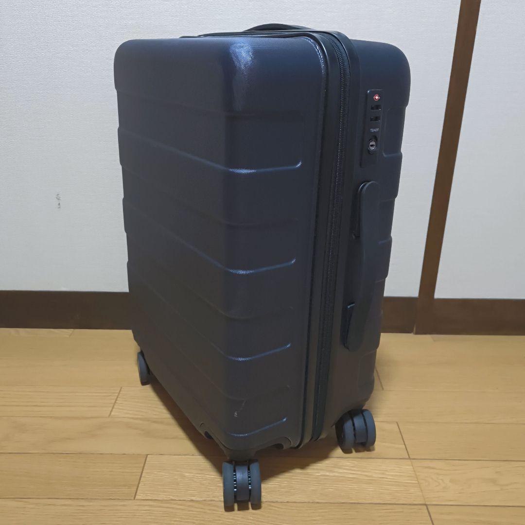 36L 無印良品 ハード キャリーケース ネイビー　機内持ち込みサイズ