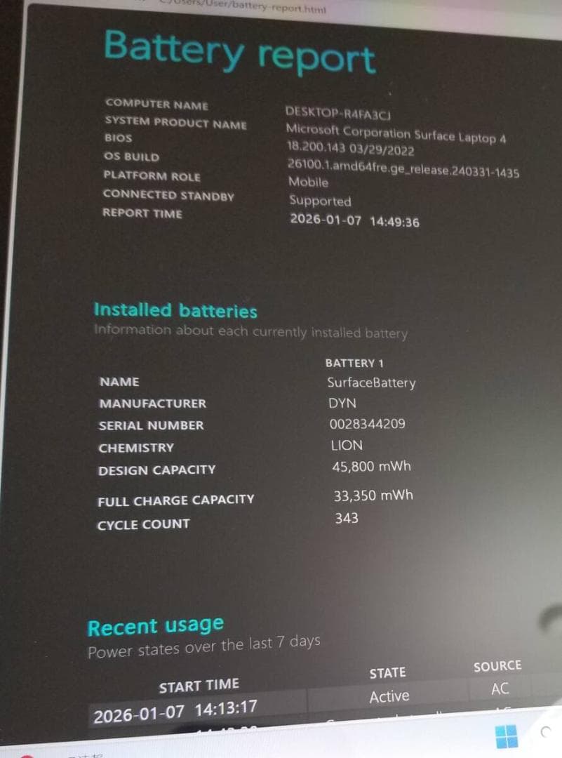 004 Surface Laptop 4 i5 第11世◆8◆SSD256GB