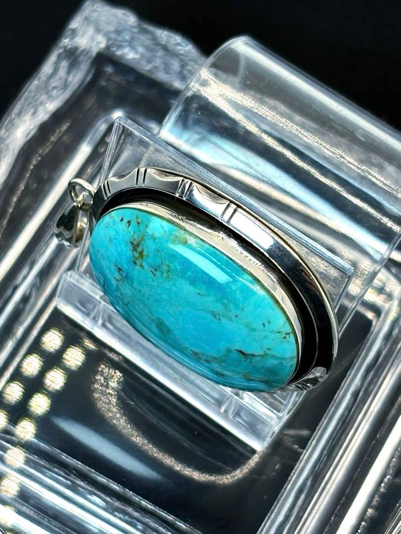 ターコイズ　ネックレス　トップ　インディアンジュエリー