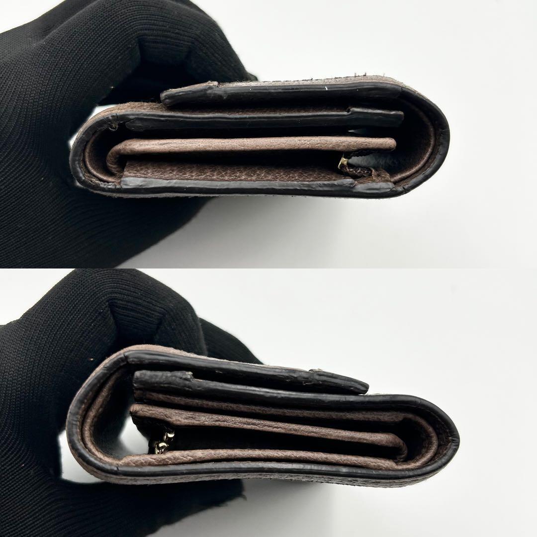 希少✨ グッチ 三つ折り財布 オフィディア GGマーモント シェリーライン