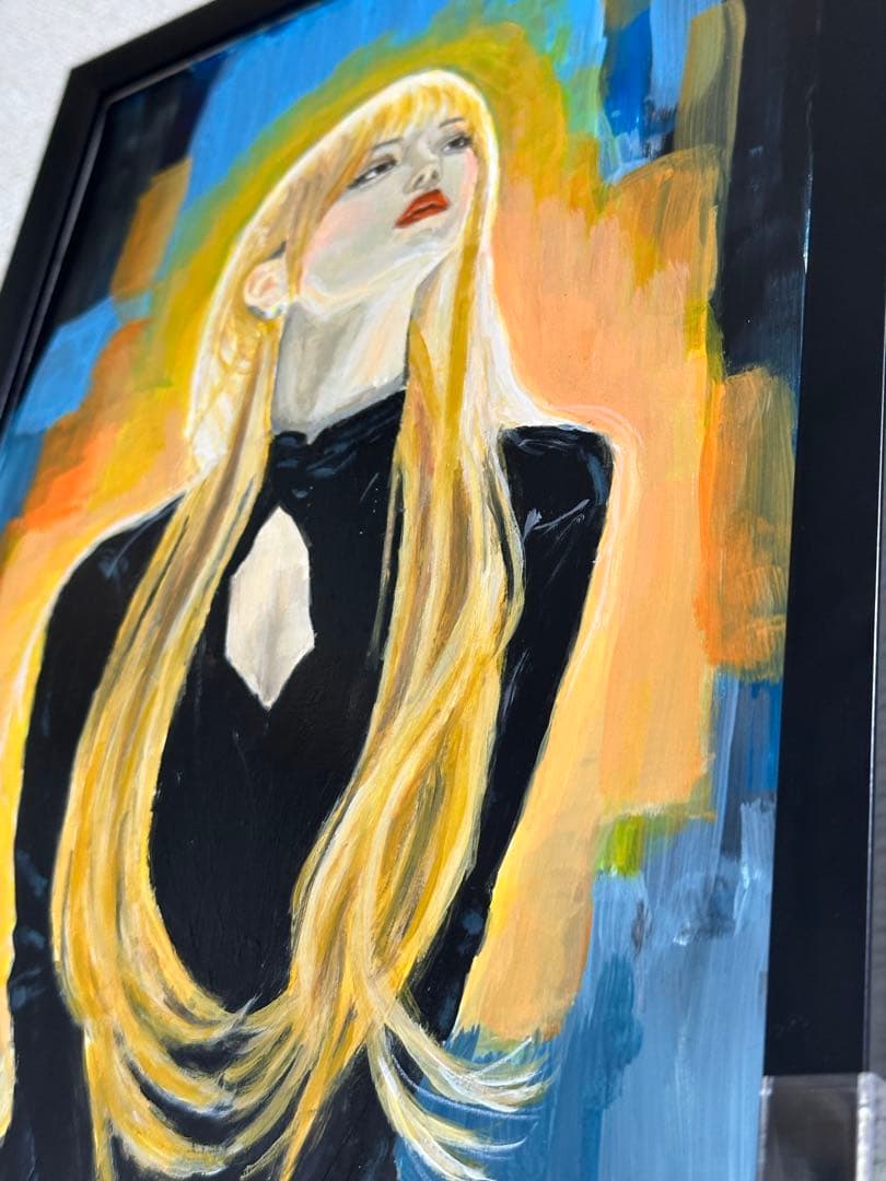 「光とまなざしの先」＊A4サイズ アクリル画／手描き原画