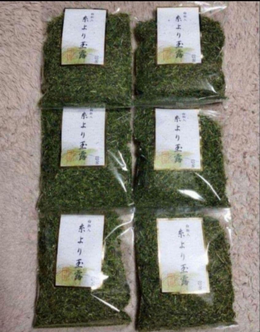 うまい茶　糸より玉露　6袋セット　計840g　常温消費期限2026年04月28日