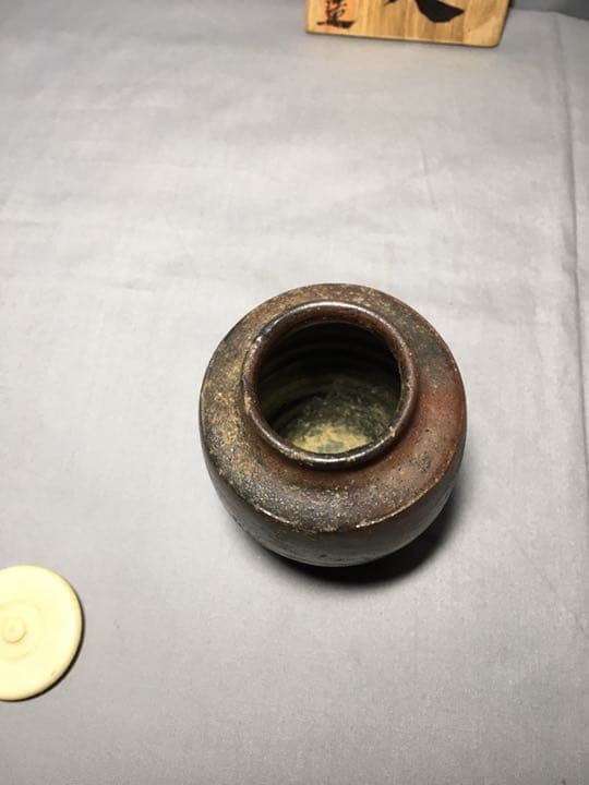 【茶道具】稲右衛門窯造 丹波焼茶入 茶入118