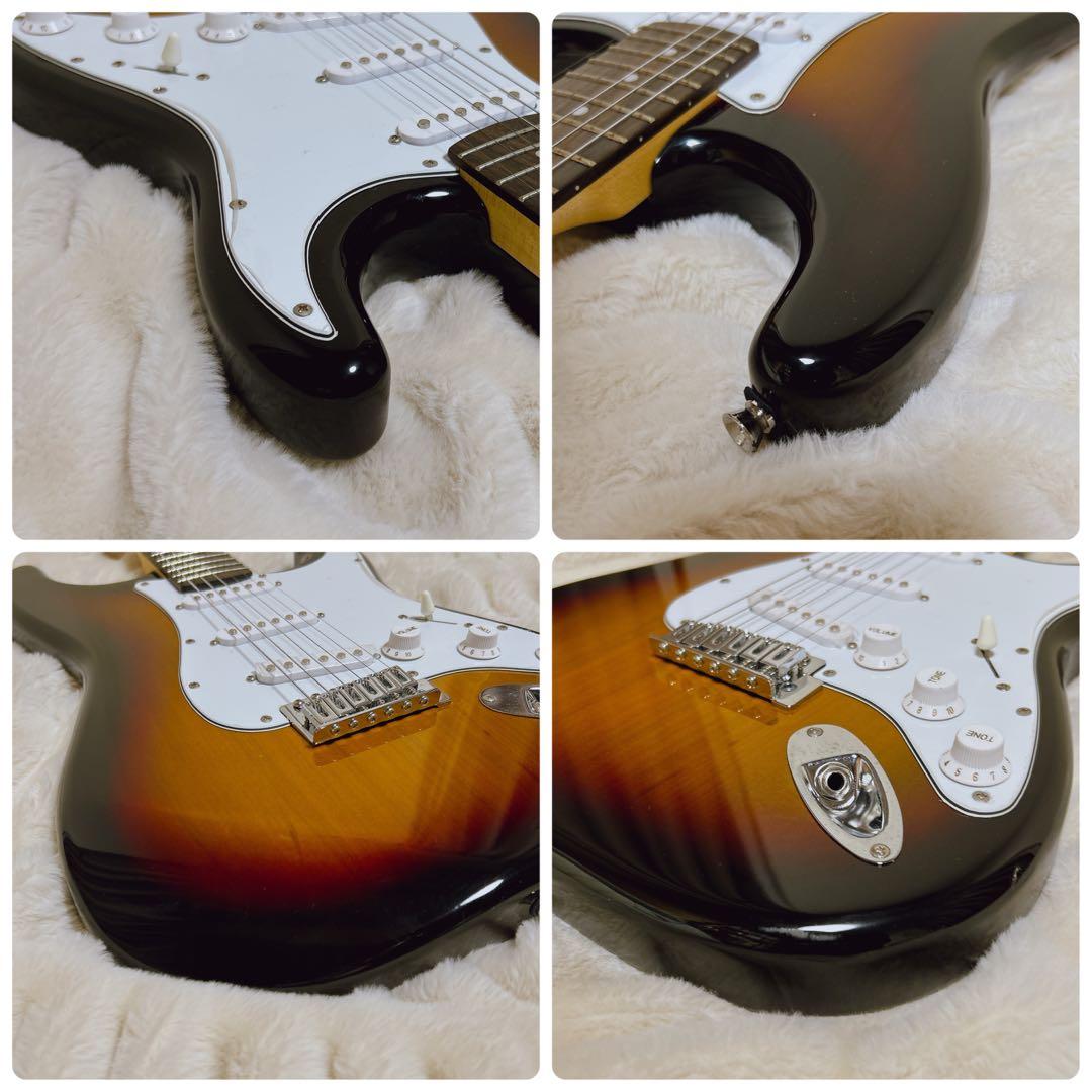 Photogenic ストラトタイプ エレキギター ケース アーム ピックなど付