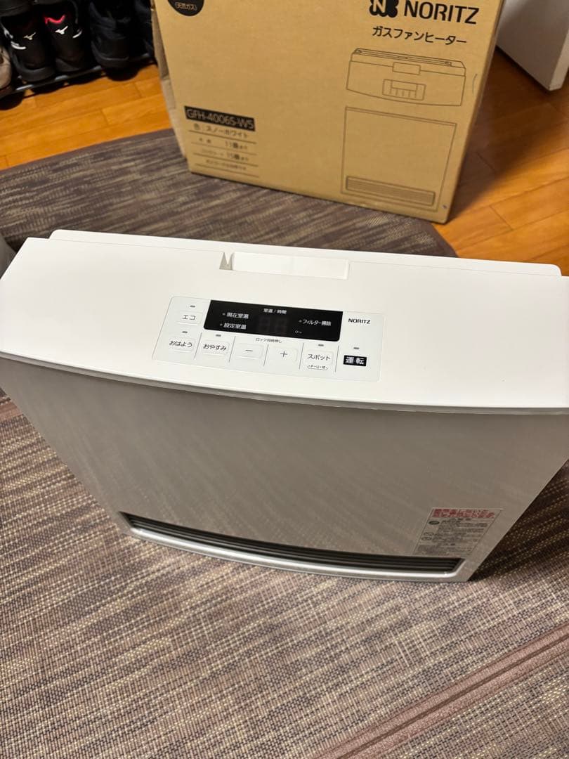 NORITZ ガスファンヒーター GFH-4006S-W5 ホワイト