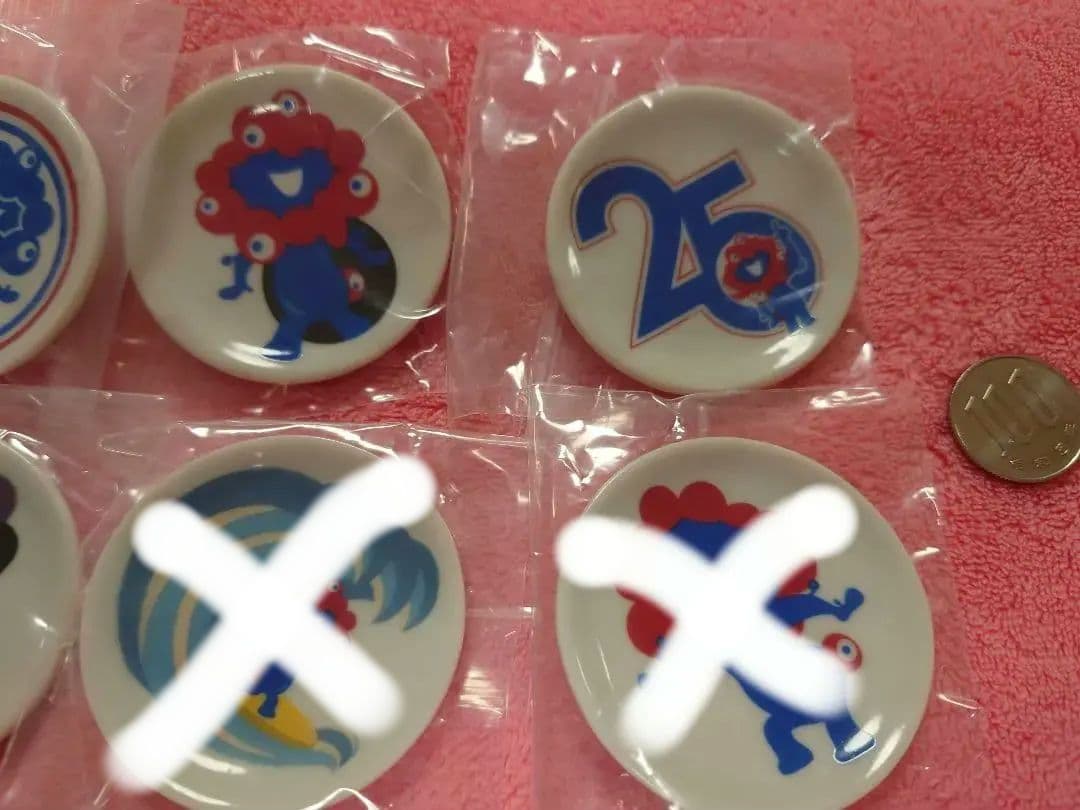 大阪関西万博　ミャクミャク　九谷焼豆皿　6個セット