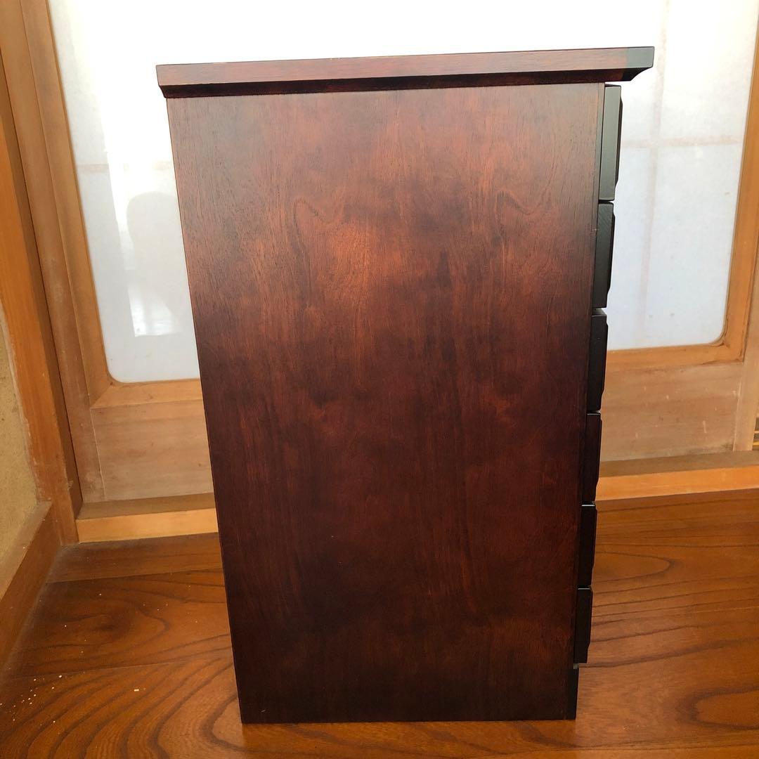 北海民芸　北海道民芸　民芸小箱　チェスト　6段　天然木