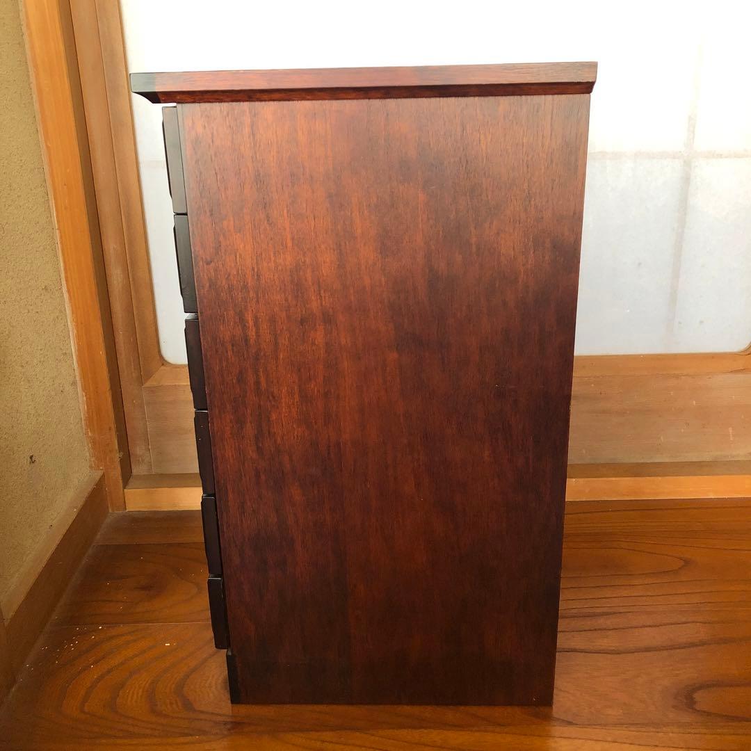 北海民芸　北海道民芸　民芸小箱　チェスト　6段　天然木