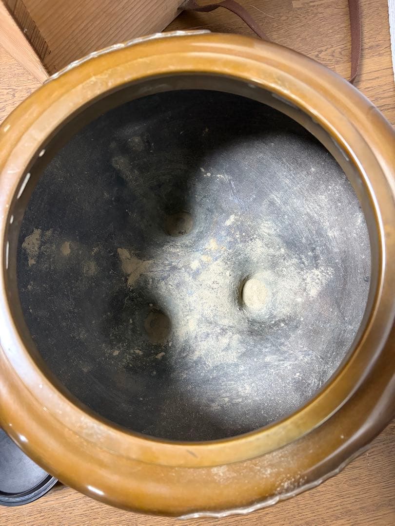 茶道具 唐銅朝鮮風炉釜 共箱 高橋敬典 藤井宗喜