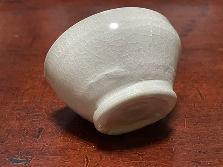 作家物　陶芸家　鯉江良二　ぐいのみ　白釉　白磁　盃　酒器　ぐい呑　酒盃