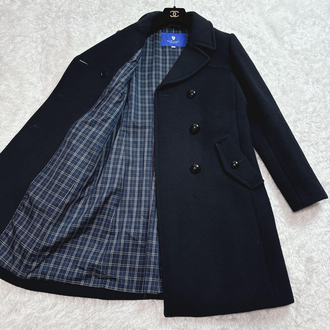 【極美品】ブルーレーベルクレストブリッジ ウール チェスターコート チェック M