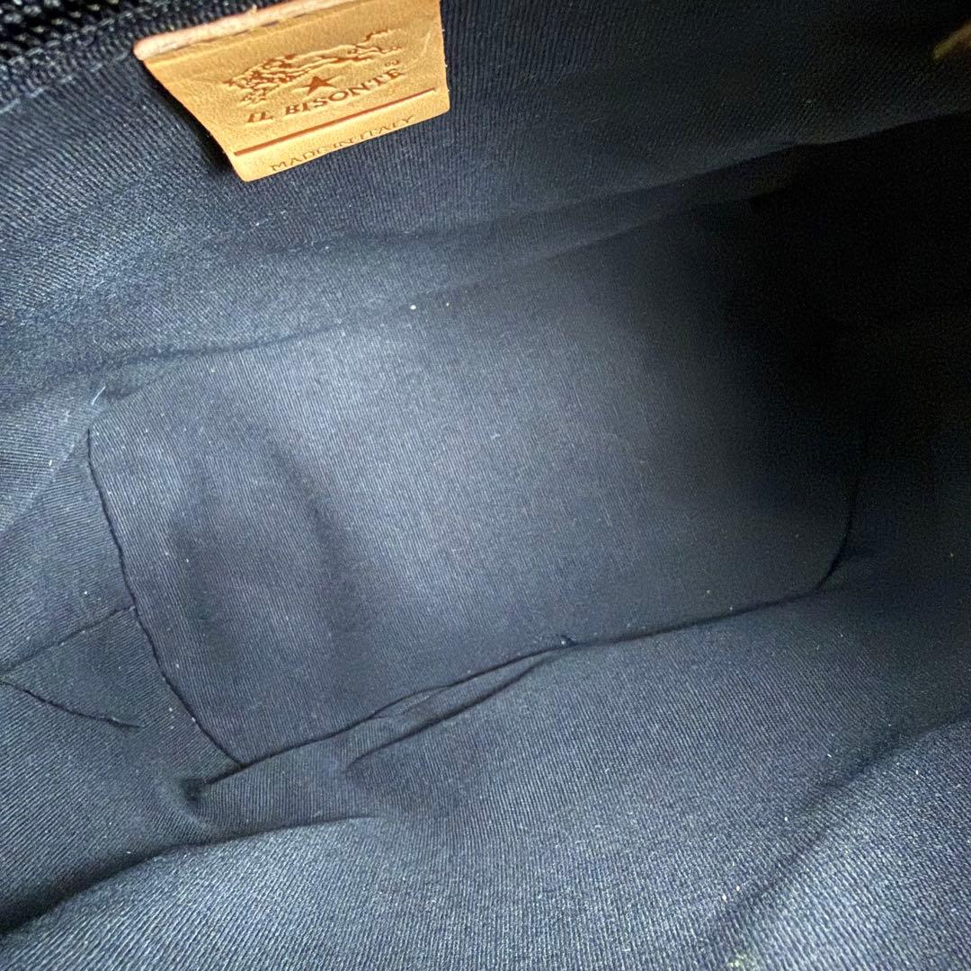 【未使用級】イルビゾンテ レザーショルダーバッグ バケツ ブラック 黒