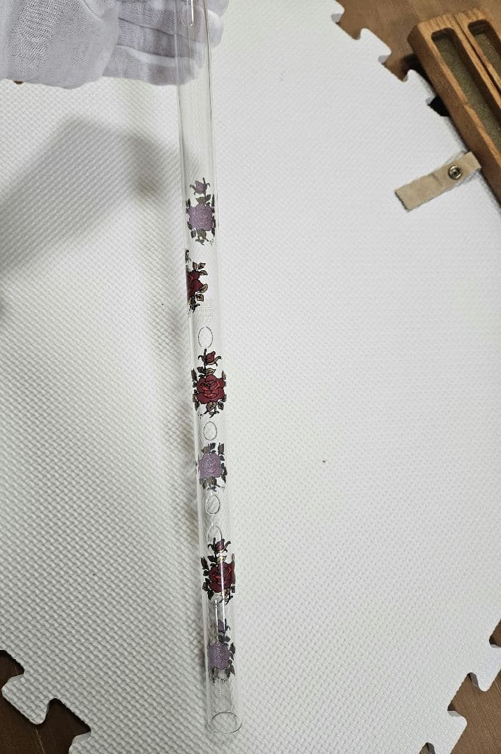 【希少品】HALL クリスタル フルート F管 460mm 木製ケース付き