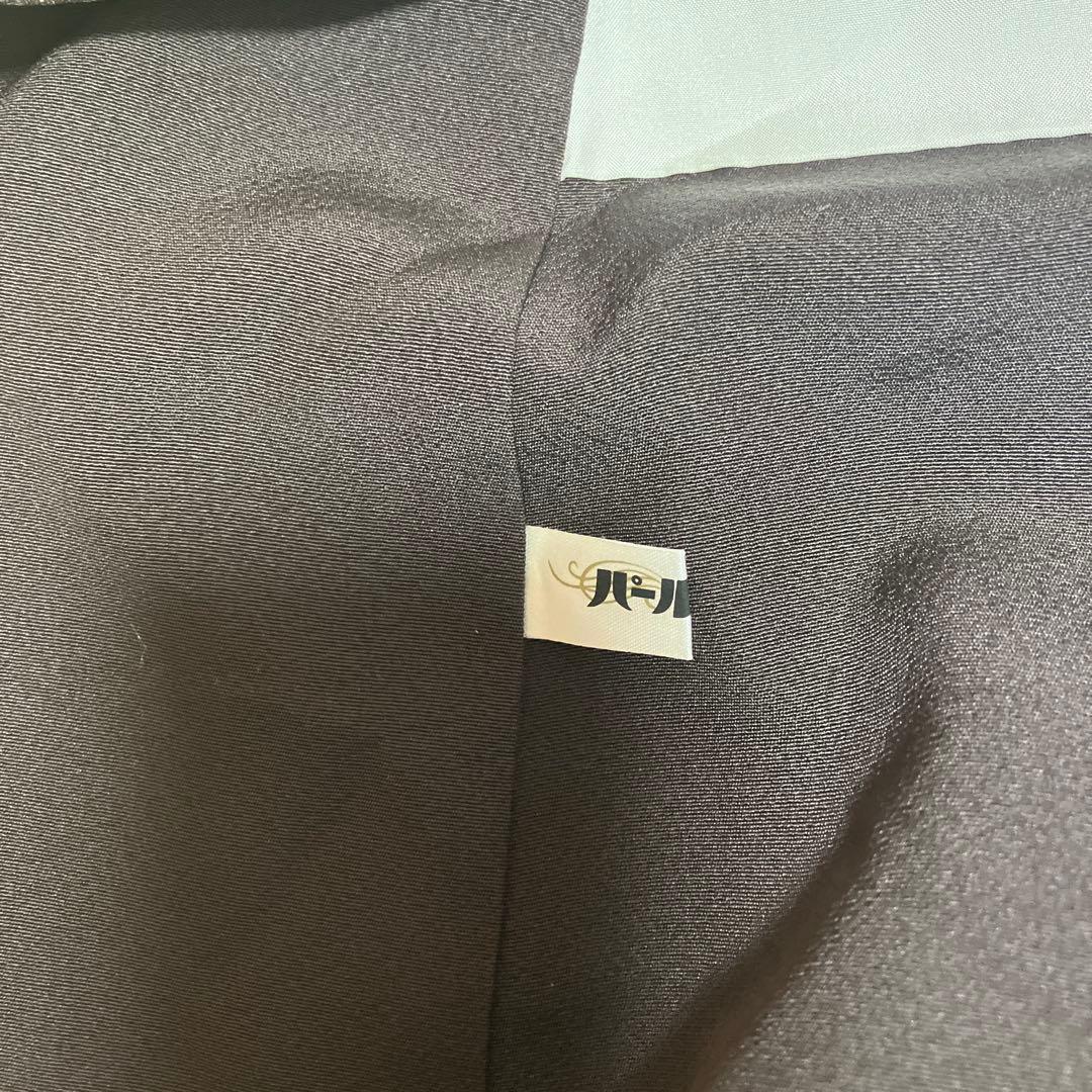 正絹振袖　Ｓサイズ　7点フルセット　黒地　雪輪　桜などの花　色半襟付　成人式