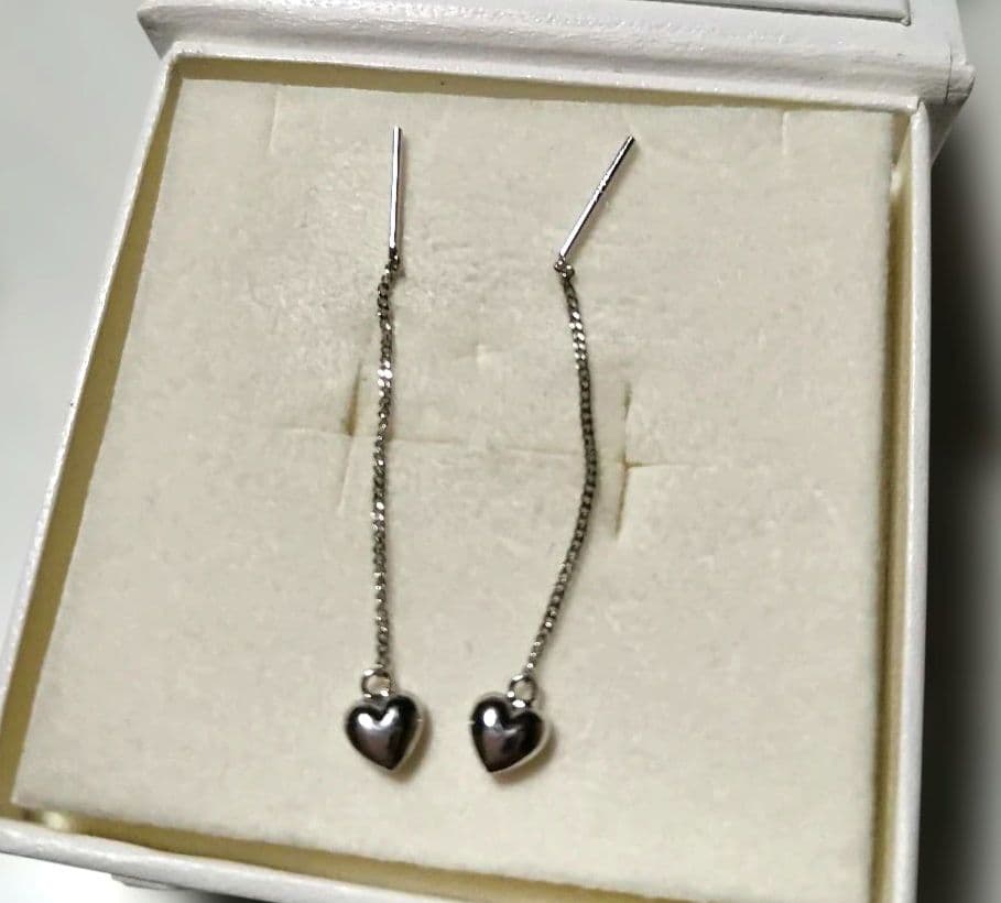 K14WG ハート　アメリカンピアス