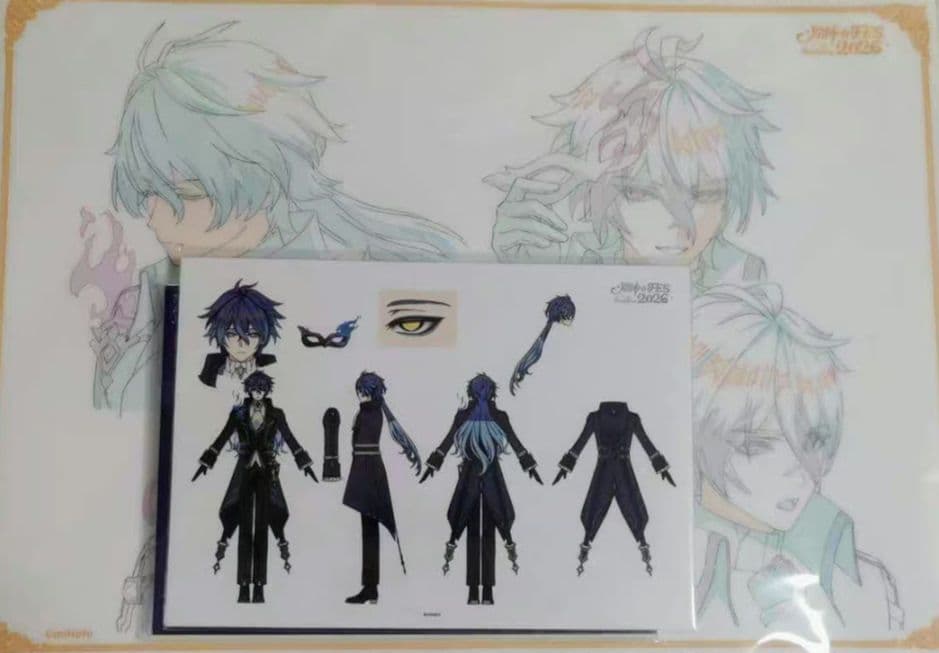 原神fes vipチケット 特典PVCデスクマット 原画ポストカード フリンズ