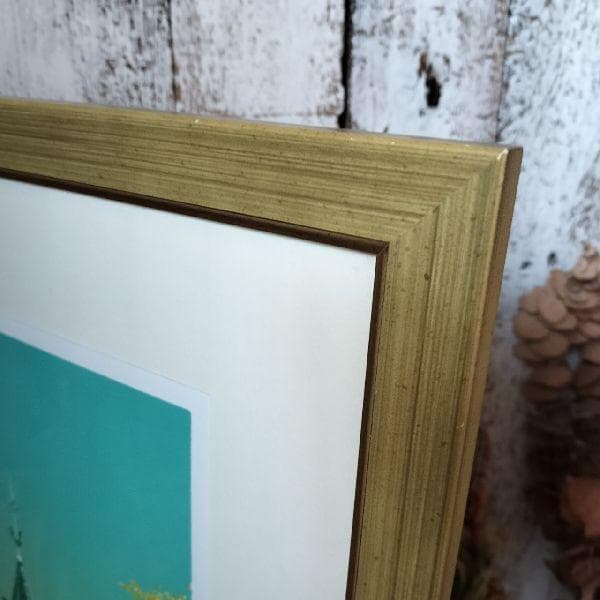 紺綬褒章受章 本間武男 作 直筆サイン入 シルクスクリーン 版画 199/350